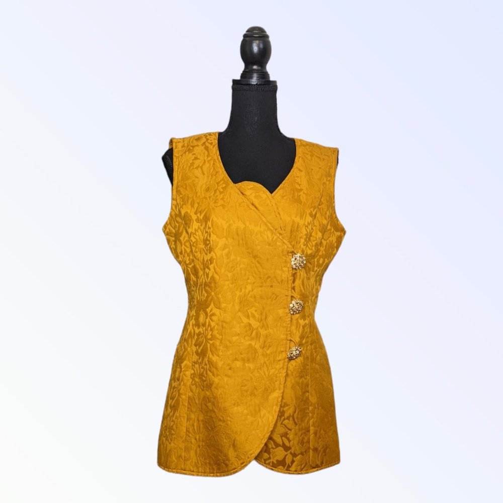 Albert Nipon Gold Vest - image 1